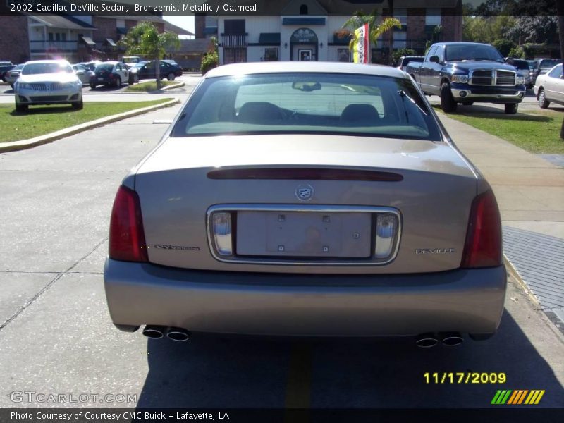 Bronzemist Metallic / Oatmeal 2002 Cadillac DeVille Sedan