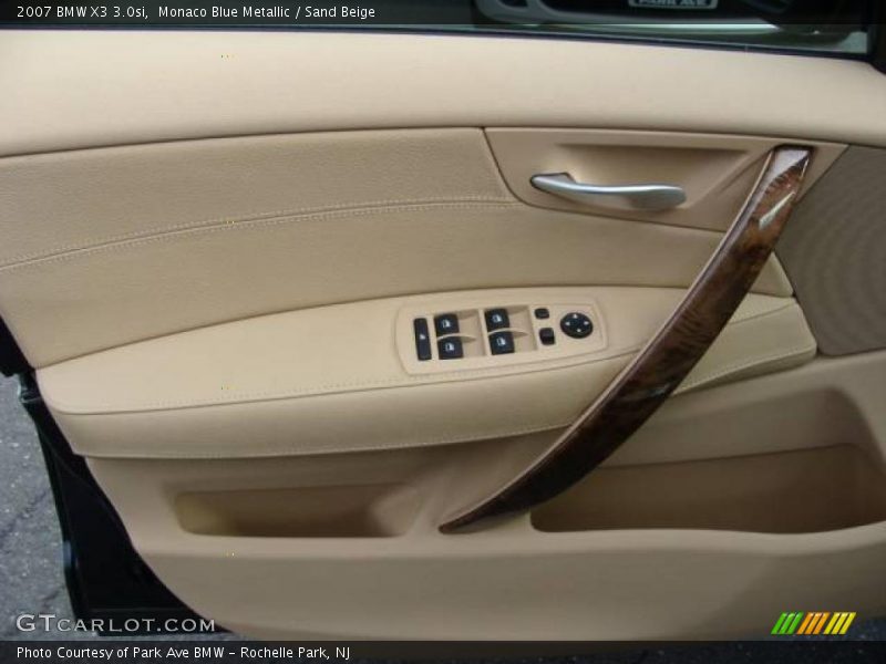 Monaco Blue Metallic / Sand Beige 2007 BMW X3 3.0si