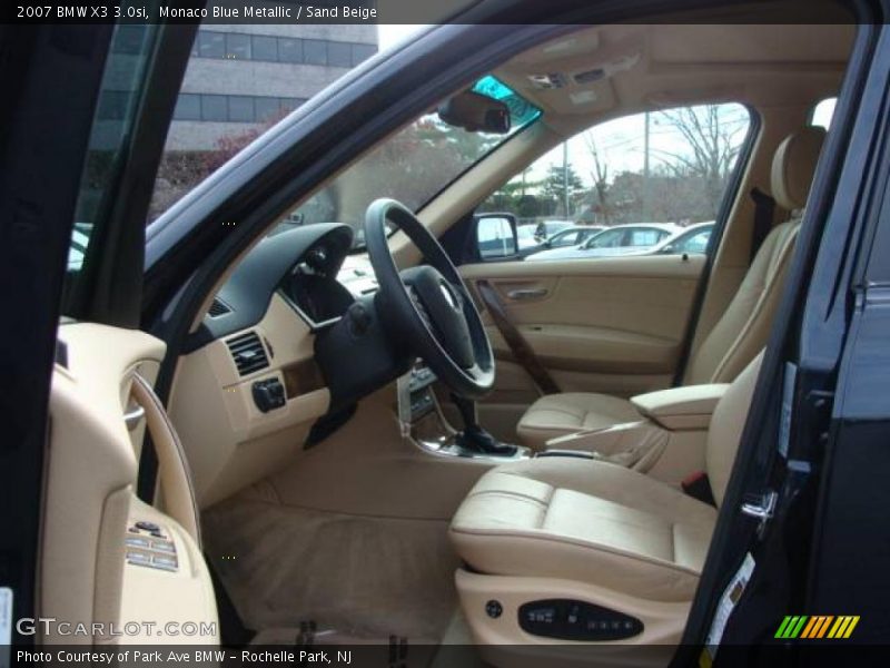 Monaco Blue Metallic / Sand Beige 2007 BMW X3 3.0si