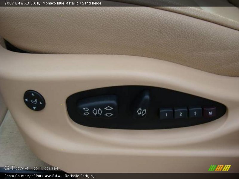 Monaco Blue Metallic / Sand Beige 2007 BMW X3 3.0si