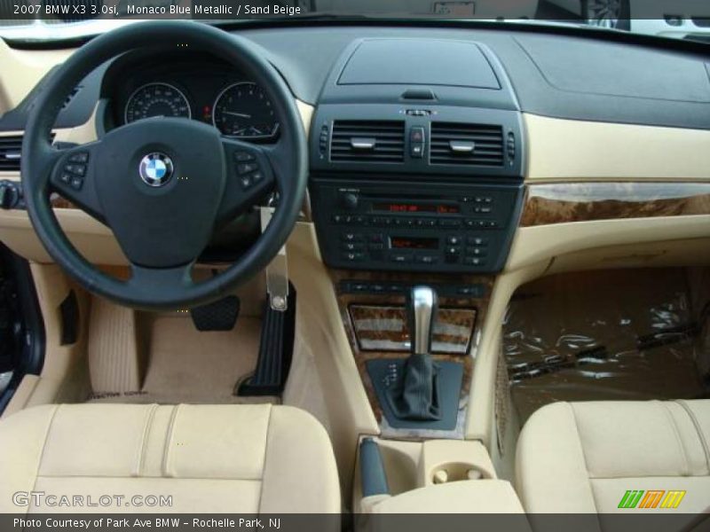 Monaco Blue Metallic / Sand Beige 2007 BMW X3 3.0si