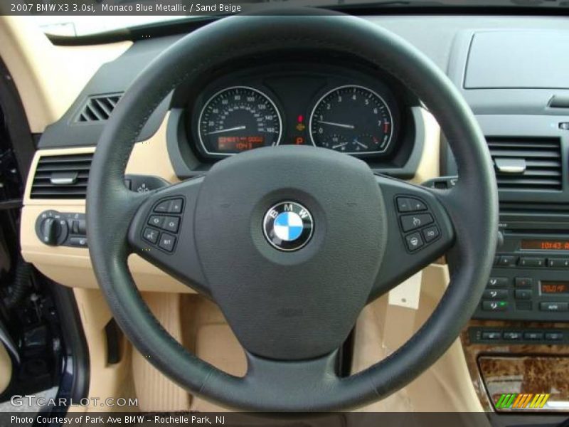 Monaco Blue Metallic / Sand Beige 2007 BMW X3 3.0si