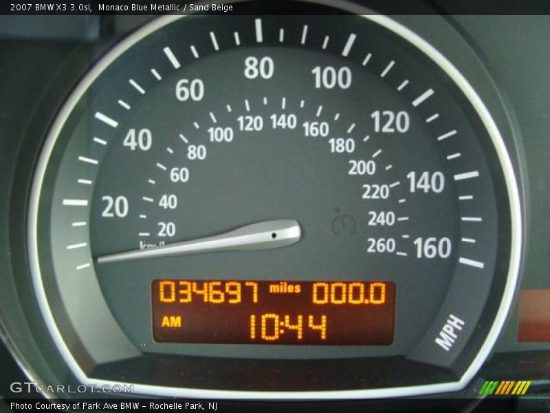 Monaco Blue Metallic / Sand Beige 2007 BMW X3 3.0si