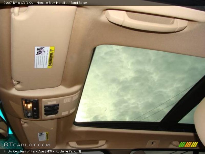 Monaco Blue Metallic / Sand Beige 2007 BMW X3 3.0si