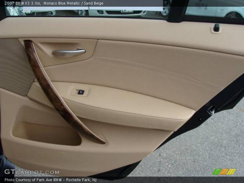 Monaco Blue Metallic / Sand Beige 2007 BMW X3 3.0si