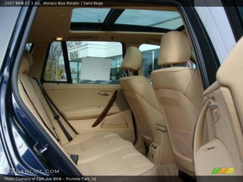 Monaco Blue Metallic / Sand Beige 2007 BMW X3 3.0si