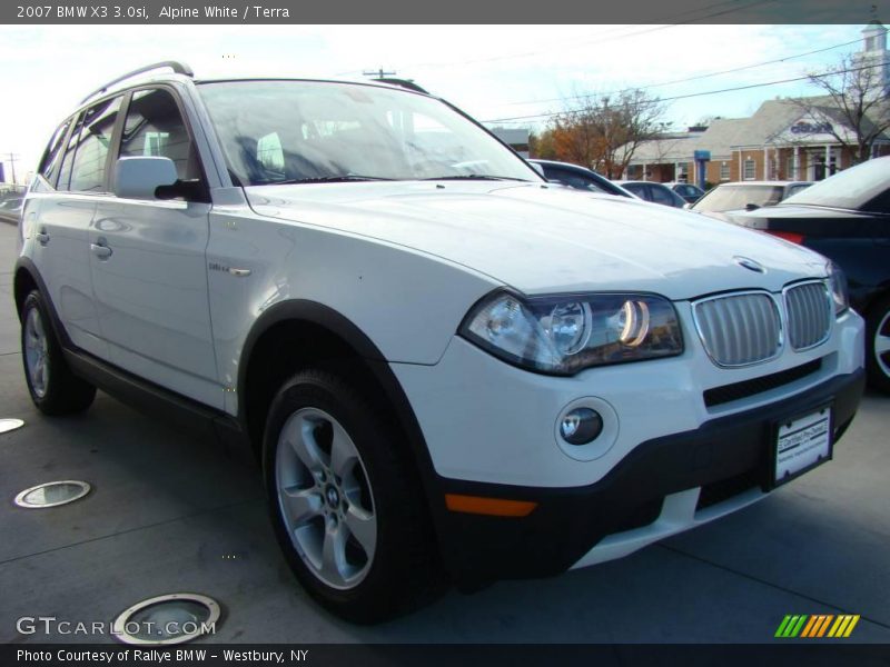 Alpine White / Terra 2007 BMW X3 3.0si