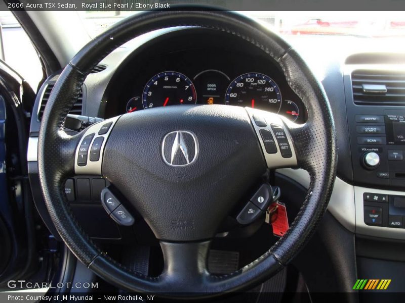 Royal Blue Pearl / Ebony Black 2006 Acura TSX Sedan