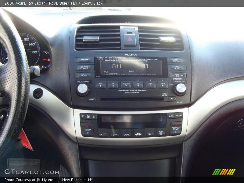 Royal Blue Pearl / Ebony Black 2006 Acura TSX Sedan