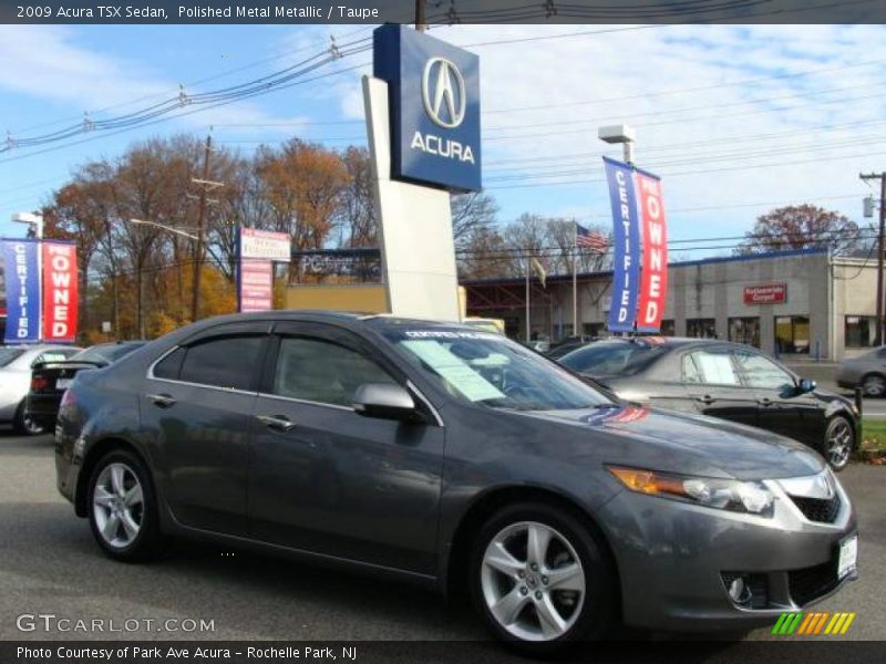 Polished Metal Metallic / Taupe 2009 Acura TSX Sedan
