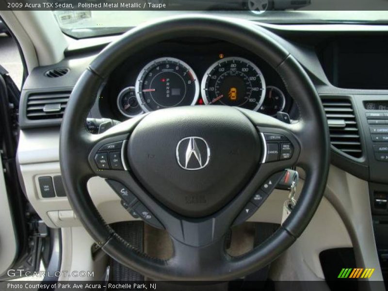 Polished Metal Metallic / Taupe 2009 Acura TSX Sedan
