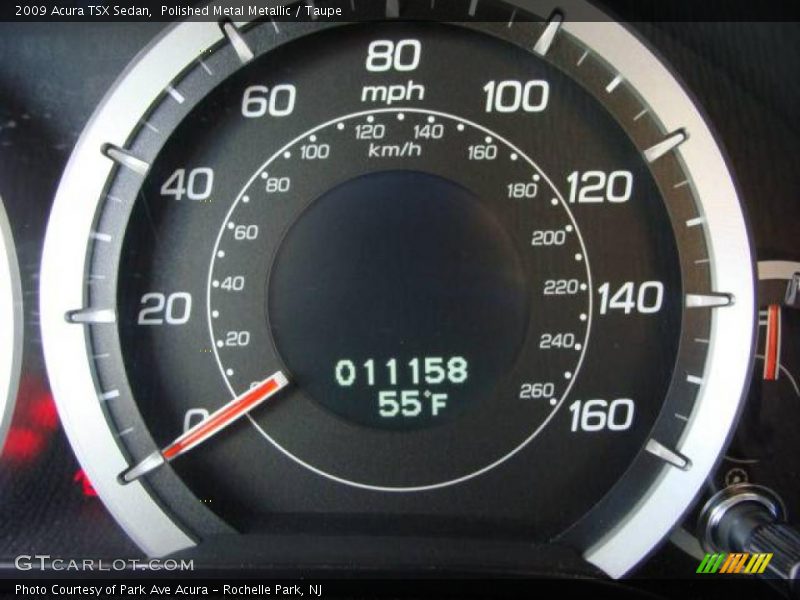 Polished Metal Metallic / Taupe 2009 Acura TSX Sedan