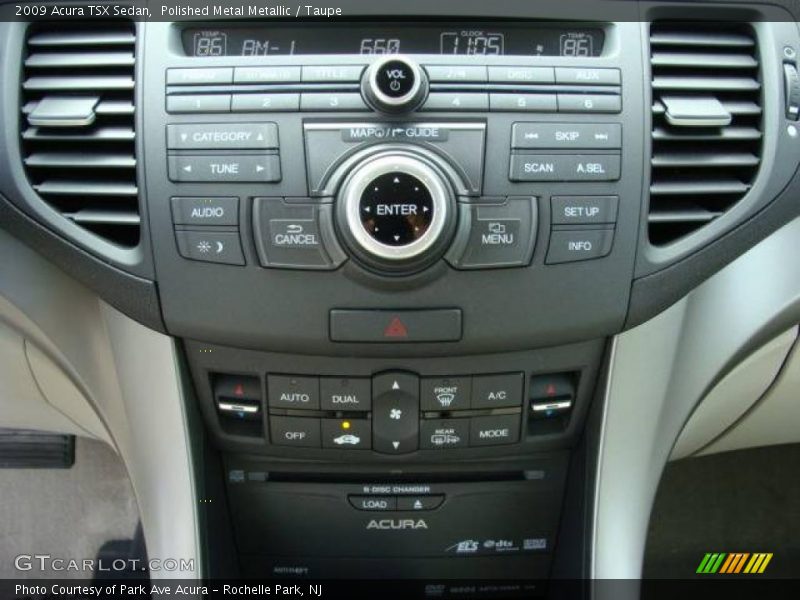 Polished Metal Metallic / Taupe 2009 Acura TSX Sedan