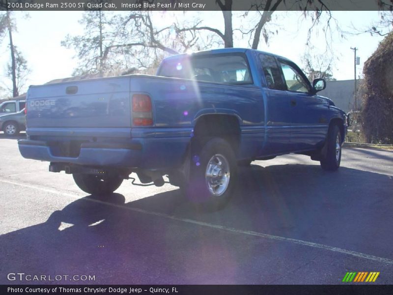 Intense Blue Pearl / Mist Gray 2001 Dodge Ram 2500 ST Quad Cab