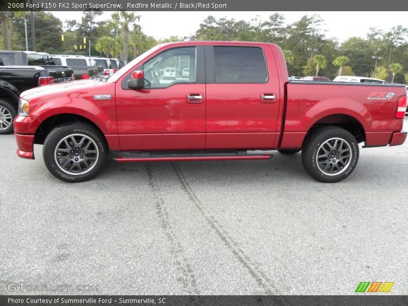 Redfire Metallic / Black/Red Sport 2008 Ford F150 FX2 Sport SuperCrew