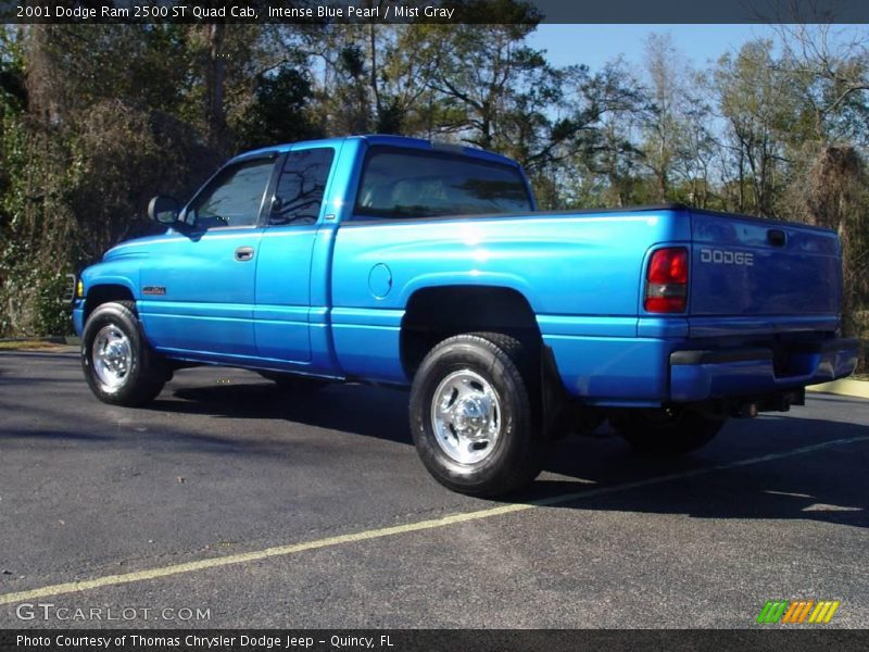 Intense Blue Pearl / Mist Gray 2001 Dodge Ram 2500 ST Quad Cab