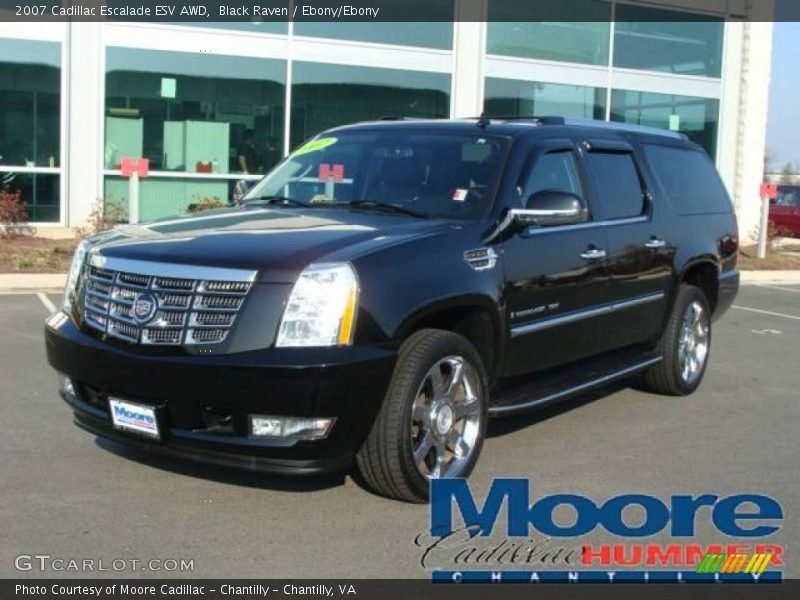 Black Raven / Ebony/Ebony 2007 Cadillac Escalade ESV AWD