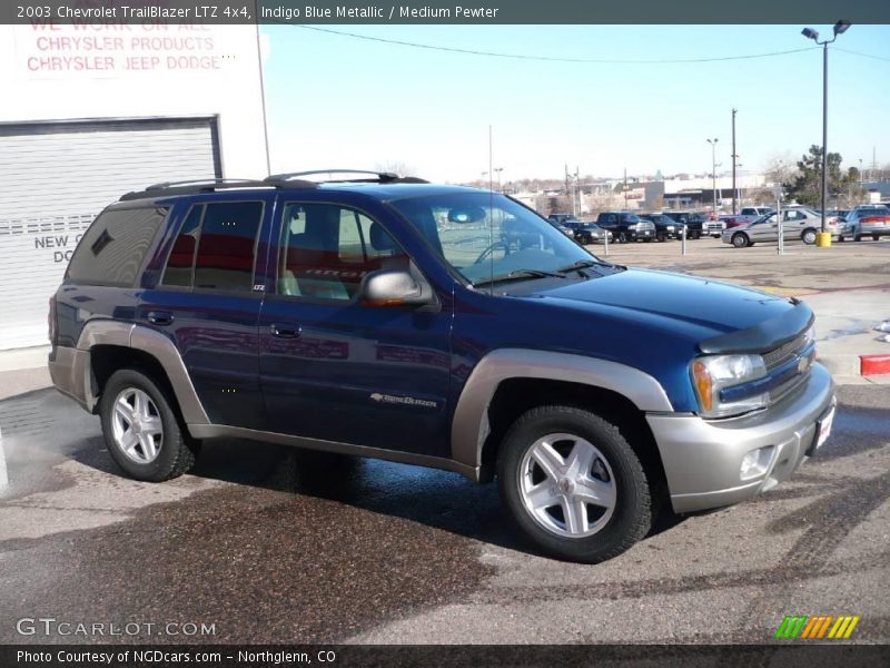 Indigo Blue Metallic / Medium Pewter 2003 Chevrolet TrailBlazer LTZ 4x4
