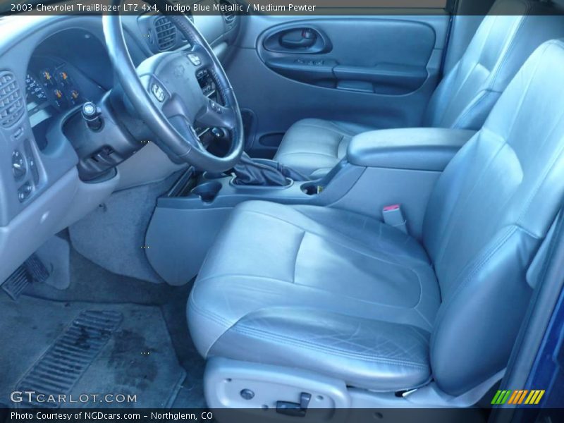 Indigo Blue Metallic / Medium Pewter 2003 Chevrolet TrailBlazer LTZ 4x4