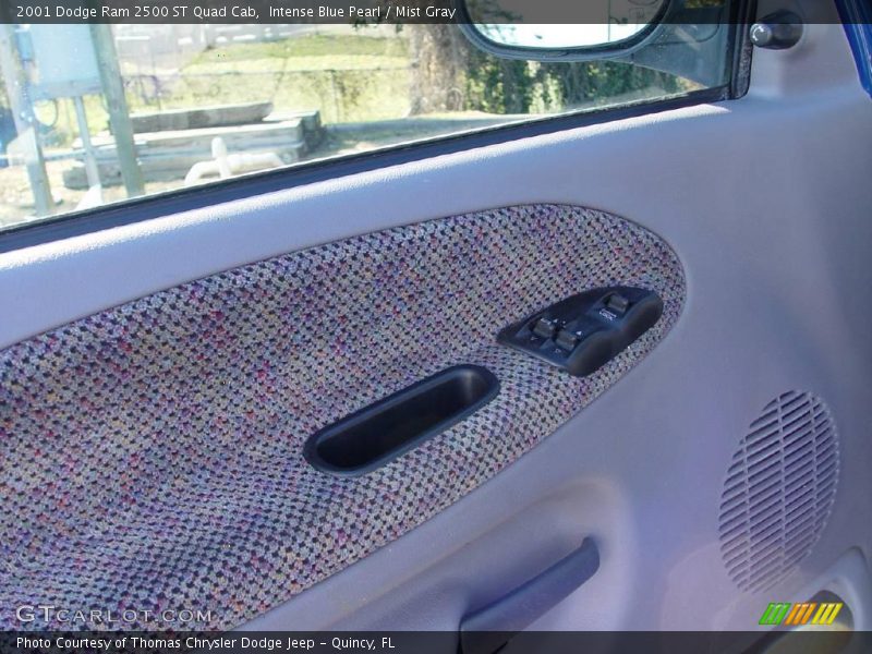 Intense Blue Pearl / Mist Gray 2001 Dodge Ram 2500 ST Quad Cab