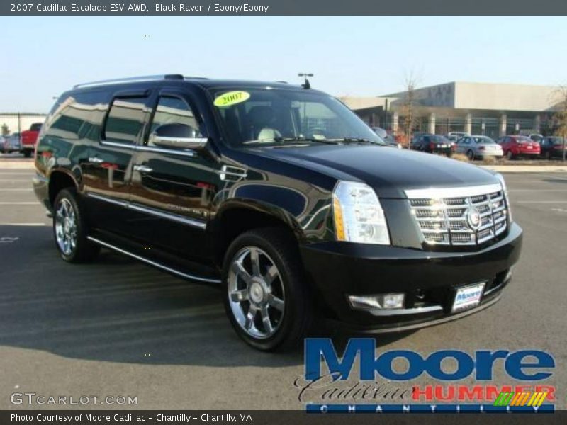 Black Raven / Ebony/Ebony 2007 Cadillac Escalade ESV AWD