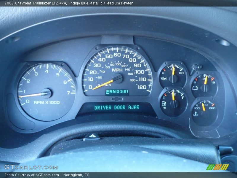 Indigo Blue Metallic / Medium Pewter 2003 Chevrolet TrailBlazer LTZ 4x4