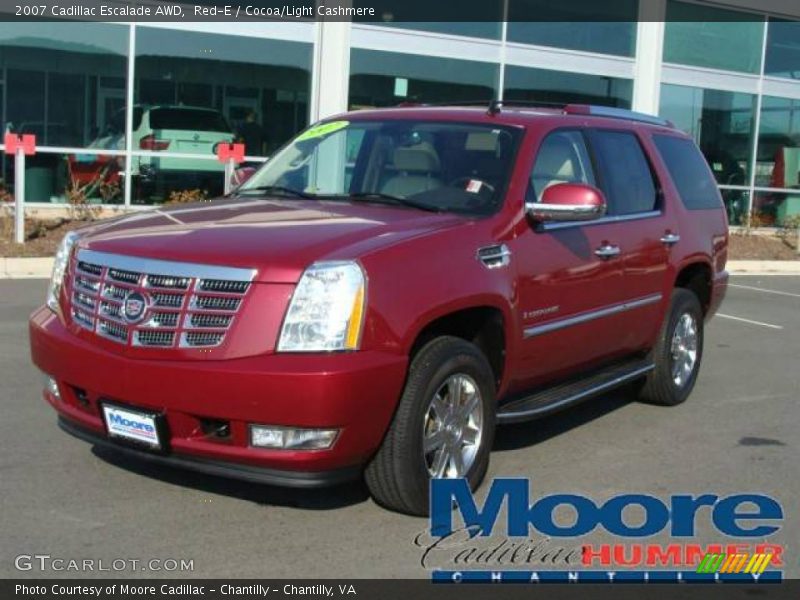 Red-E / Cocoa/Light Cashmere 2007 Cadillac Escalade AWD