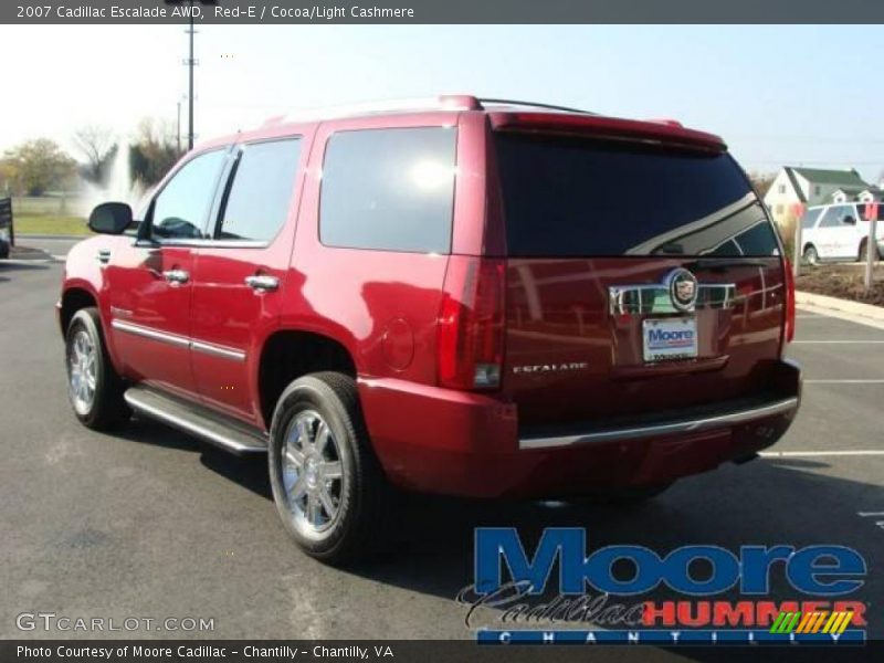 Red-E / Cocoa/Light Cashmere 2007 Cadillac Escalade AWD