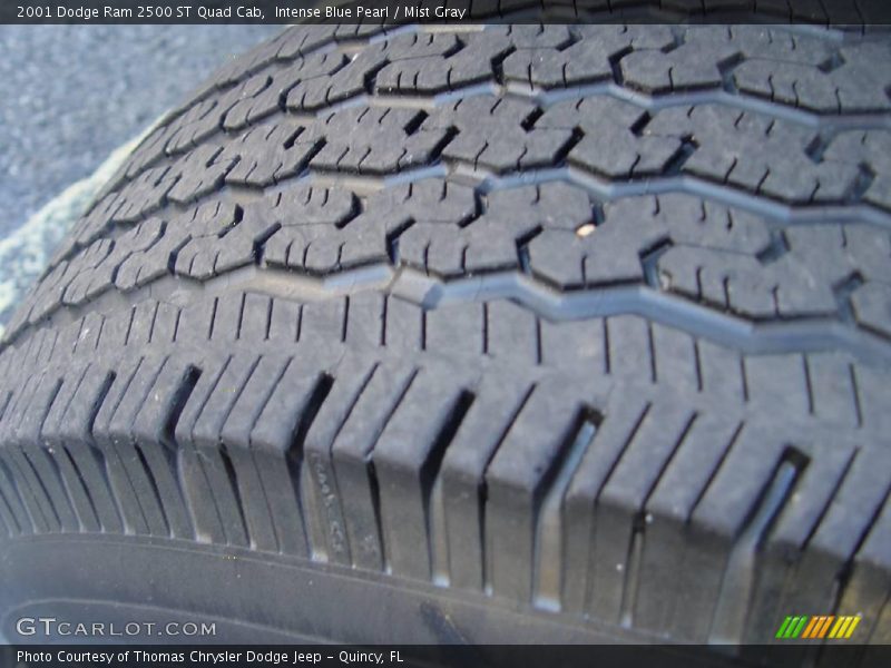 Intense Blue Pearl / Mist Gray 2001 Dodge Ram 2500 ST Quad Cab