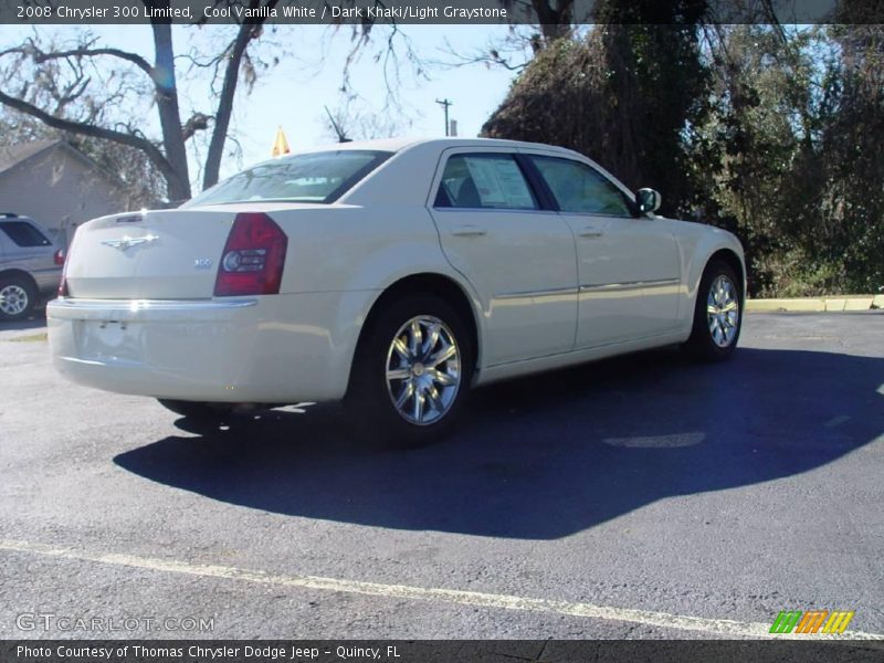 Cool Vanilla White / Dark Khaki/Light Graystone 2008 Chrysler 300 Limited