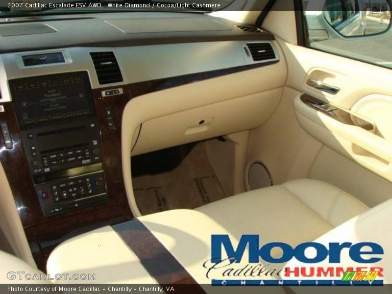 White Diamond / Cocoa/Light Cashmere 2007 Cadillac Escalade ESV AWD