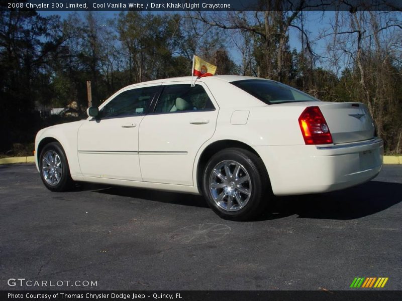 Cool Vanilla White / Dark Khaki/Light Graystone 2008 Chrysler 300 Limited