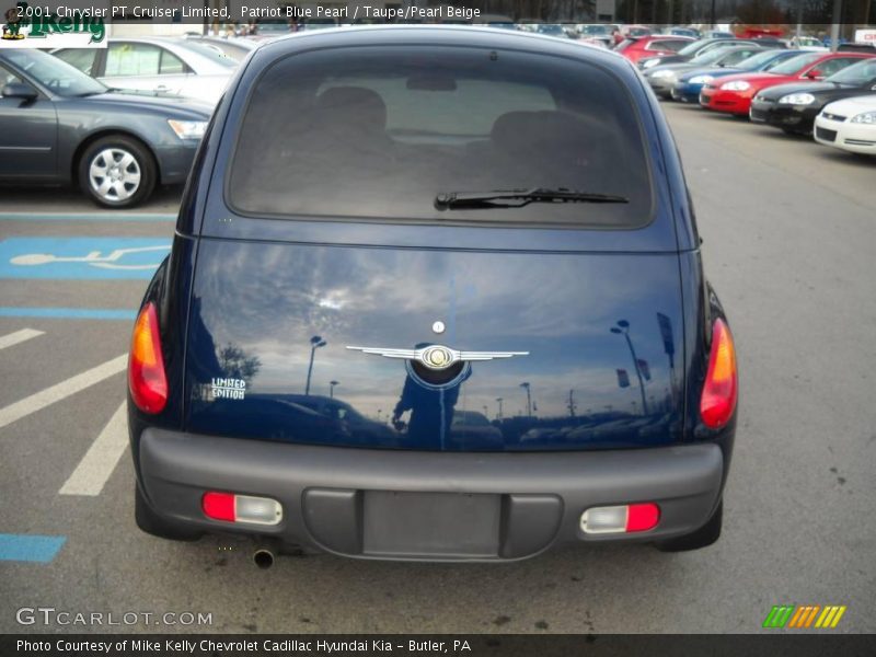 Patriot Blue Pearl / Taupe/Pearl Beige 2001 Chrysler PT Cruiser Limited
