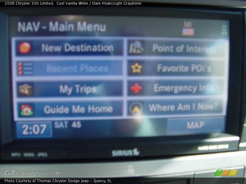 Cool Vanilla White / Dark Khaki/Light Graystone 2008 Chrysler 300 Limited