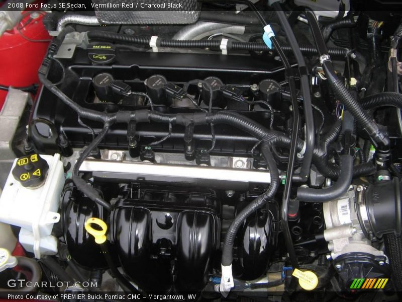 Vermillion Red / Charcoal Black 2008 Ford Focus SE Sedan