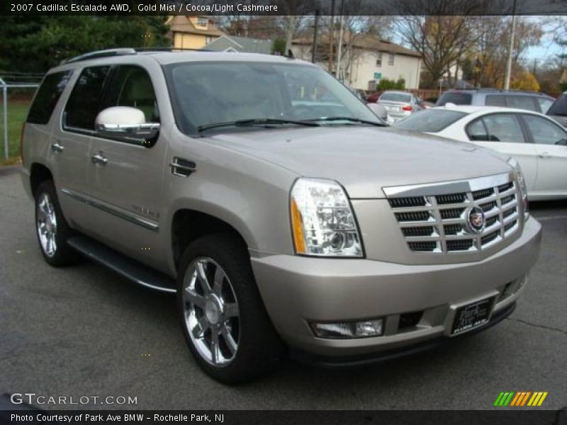 Gold Mist / Cocoa/Light Cashmere 2007 Cadillac Escalade AWD
