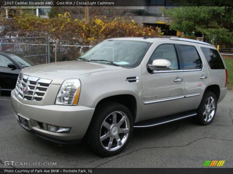 Gold Mist / Cocoa/Light Cashmere 2007 Cadillac Escalade AWD