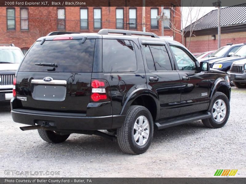 Black / Black/Stone 2008 Ford Explorer XLT