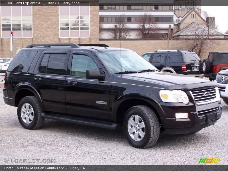 Black / Black/Stone 2008 Ford Explorer XLT