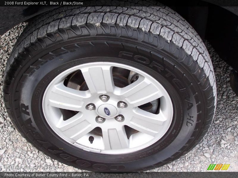 Black / Black/Stone 2008 Ford Explorer XLT