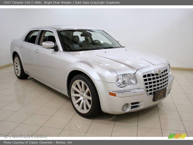 Bright Silver Metallic / Dark Slate Gray/Light Graystone 2007 Chrysler 300 C HEMI
