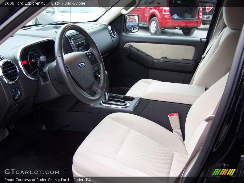Black / Black/Stone 2008 Ford Explorer XLT
