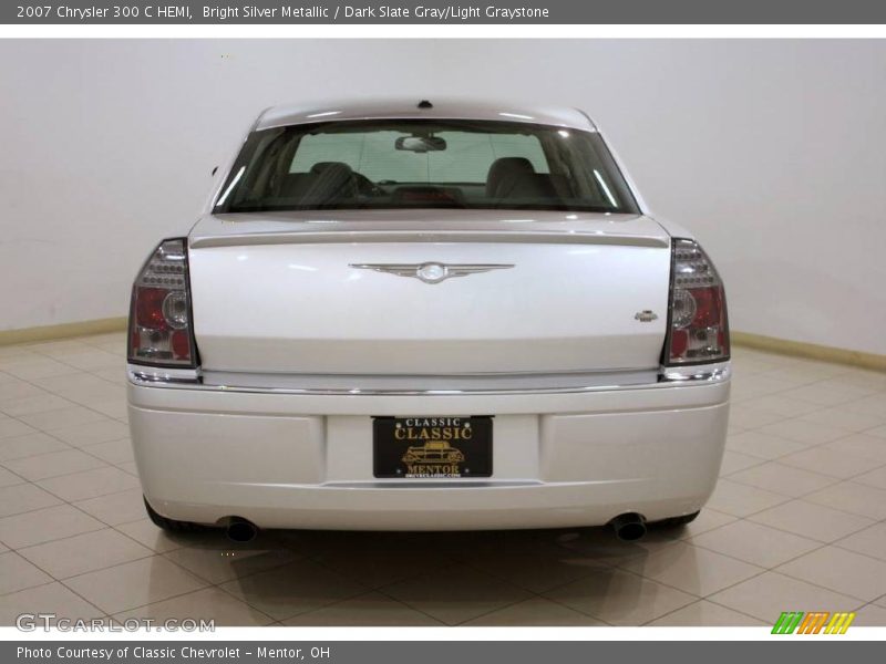Bright Silver Metallic / Dark Slate Gray/Light Graystone 2007 Chrysler 300 C HEMI