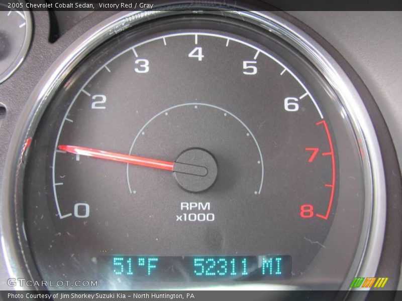 Victory Red / Gray 2005 Chevrolet Cobalt Sedan