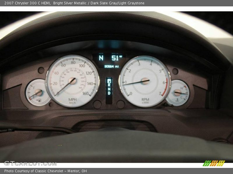 Bright Silver Metallic / Dark Slate Gray/Light Graystone 2007 Chrysler 300 C HEMI