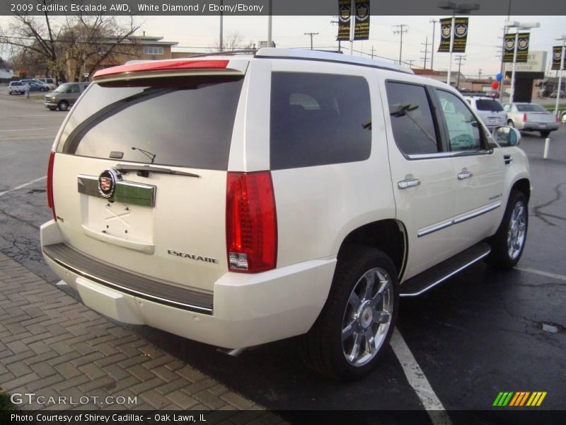 White Diamond / Ebony/Ebony 2009 Cadillac Escalade AWD