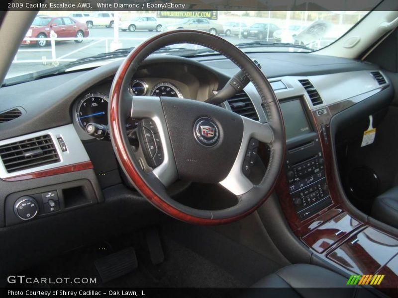 White Diamond / Ebony/Ebony 2009 Cadillac Escalade AWD