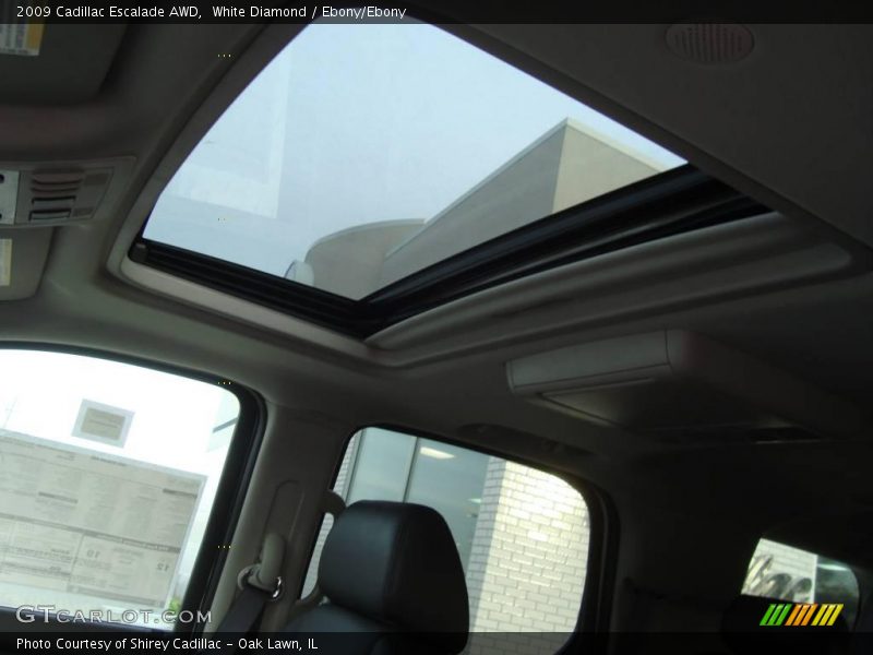 White Diamond / Ebony/Ebony 2009 Cadillac Escalade AWD