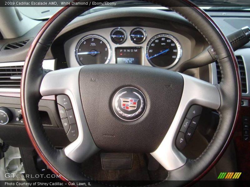 White Diamond / Ebony/Ebony 2009 Cadillac Escalade AWD