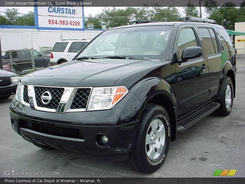 Super Black / Desert 2006 Nissan Pathfinder SE